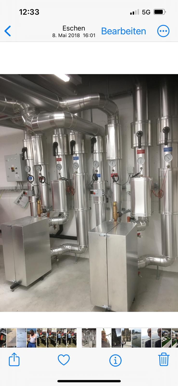 Armaturendämmung mit Blechverkleidung